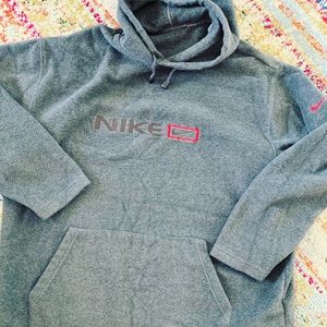 Vintage Nike spell out fleece Hoodie XL